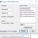 Hyper-V VM Performance Monitor Tool GUI
